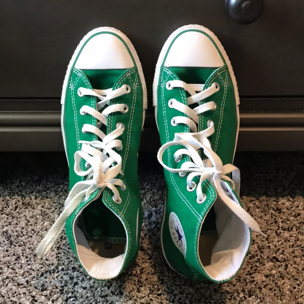 Unisex Kelly Green High Top All Star Converse